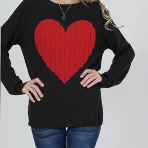 NWT heart sweater perfect for Valentine’s Day